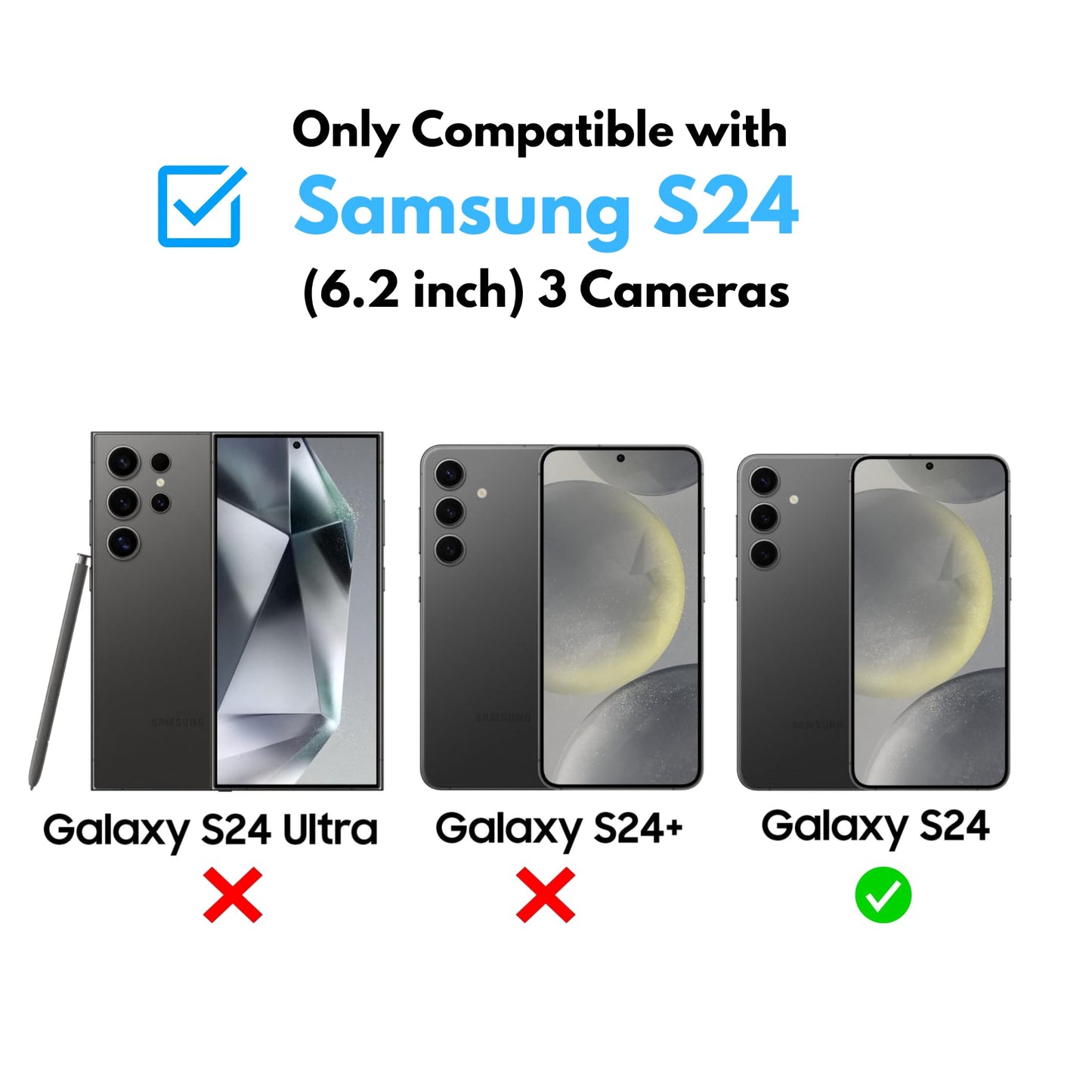 Style Uplift SU - Samsung S24 Magnetic Vegan Leather Case - SU.Shield Slim & Protective Design, Compatible with MagSafe, Wireless Charging - Tan Brown Case, Phone Case for Samsung S24 (6.2")