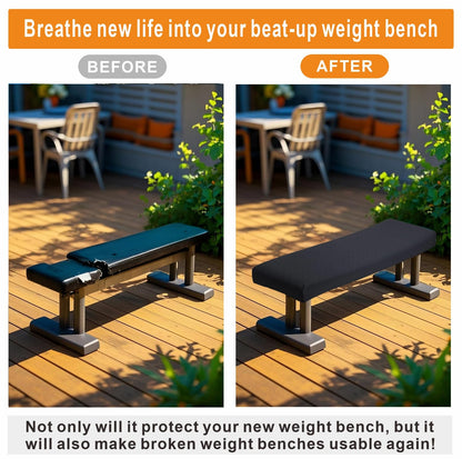 VeyoStories Weight Bench Cover, Workout Gym Bench Cover, Gym Bench Cover, Protection for Adjustable Flat Weight Exercise Fitness Bench, Sit-up Board - Dustproof, Anti-Slip & Machine Washable.