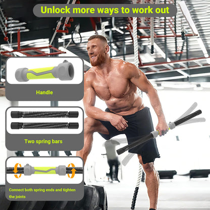 Weighted Cordless Battle Ropes, 2-in-1 Portable Ropeless Battle Ropes for Home Gym, Workout Ropes for HIIT, Strength & Low-Impact Aerobic Training, Versatile Exercise Equipment for Men & Women