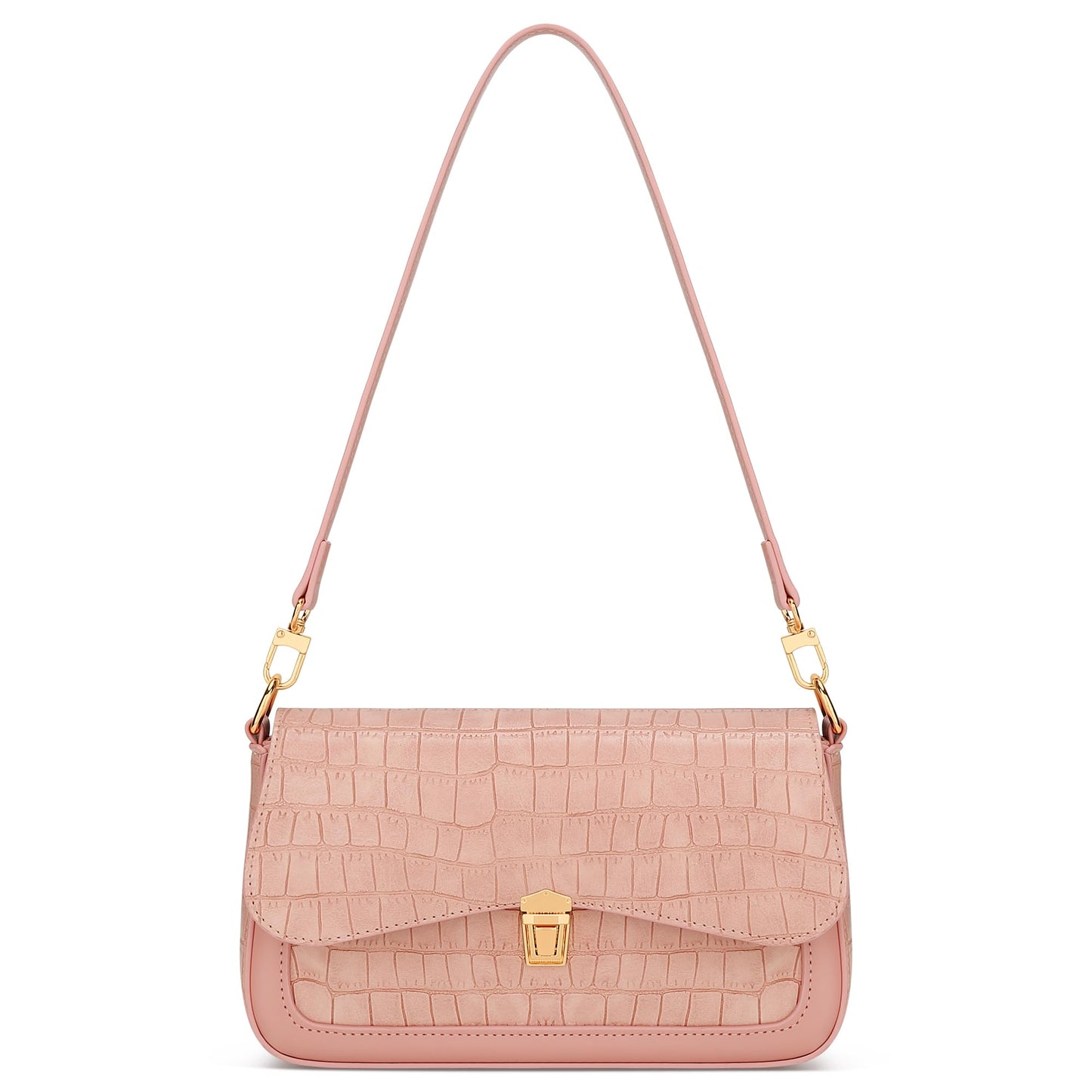 KKXIU Small Shoulder Bag for Women Cute Purses Mini Hobo Handbag Trendy Clutch Purse-S,Pink