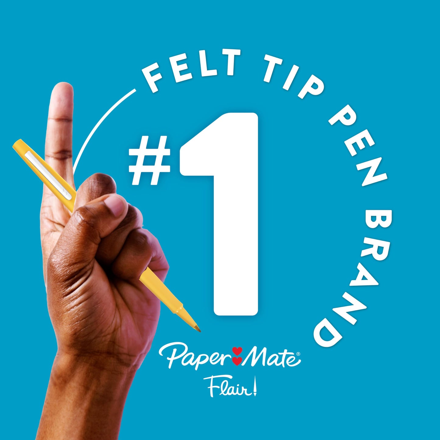 Paper Mate Flair Felt Tip Pens, Medium Point (0.7mm), Vivid Purple, 12 Count - For Teachers, Students, Classroom Use, Note-Taking, Arts & Crafts