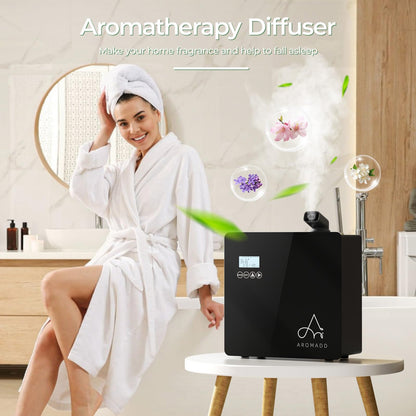 2025 Upgraded 3500 Sq.Ft Smart Scent Machine - HVAC System, Whole House Aroma & Hotel Collection Diffuser, Waterless Essential Oil Diffuser for Home, Office, 600ML Capacity, Cold Air Tech (White)