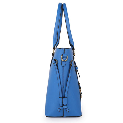 Montana West 3PCS Purses for Women Tote Bag and Wallet Set Shoulder Satchel Crossbody Bags Leather Handbag for Gift Travel Casual Work MWC3-C032WBL