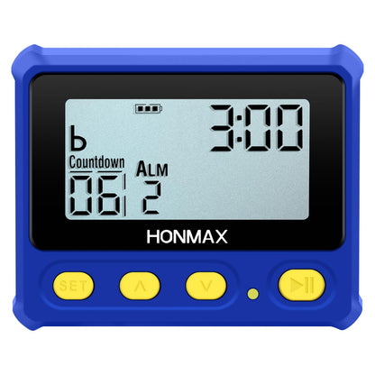 HONMAX 8200 Interval Timer and Stopwatch, Backlight, USB-C Charged, Clock
