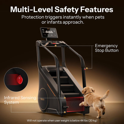 Niceday Stair Stepper Master at Home, Commercial Grade Stair Climber with 25 Levels, Stepmill Exercise Machine for Full Body Workouts, Exercise Machine for Home Gym for LED Touchscreen