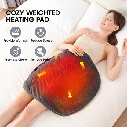 immtree Weighted Heating Pad for Deeper Pain Relief, 7lbs XXXL Size(29x24) with Fast Heat Technology, Heated Blankets for Adults, Relief for Back and Shoulder and Knee