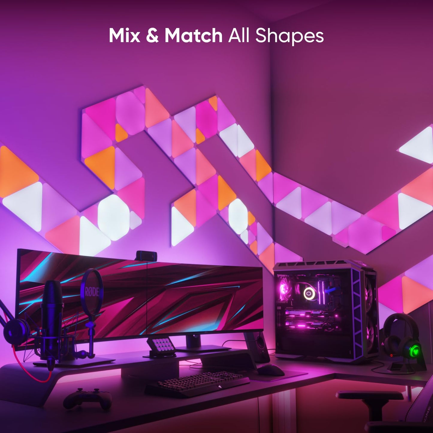 Nanoleaf Shapes Hexagons Smarter KIT 7 Panels - Multicolor