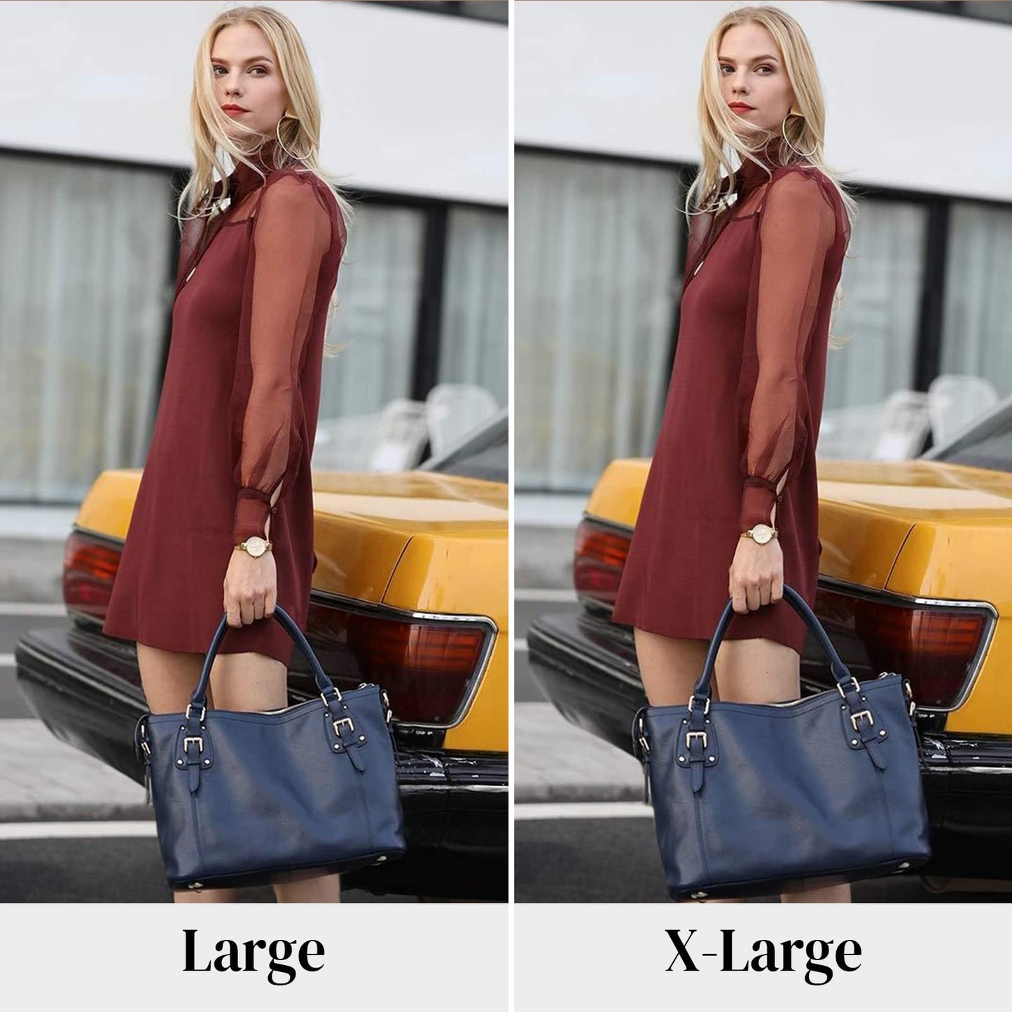 Kattee Leather Handbags Tote Shoulder Bag for Woman Satchel Designer Purse Top Handles Crossbody Bag Large Capacity