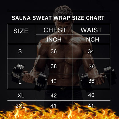 BXVX Sauna Suit Shirt for Men Weight Loss Sweat Waist Trainer Vest Workout Compression Tank Top M