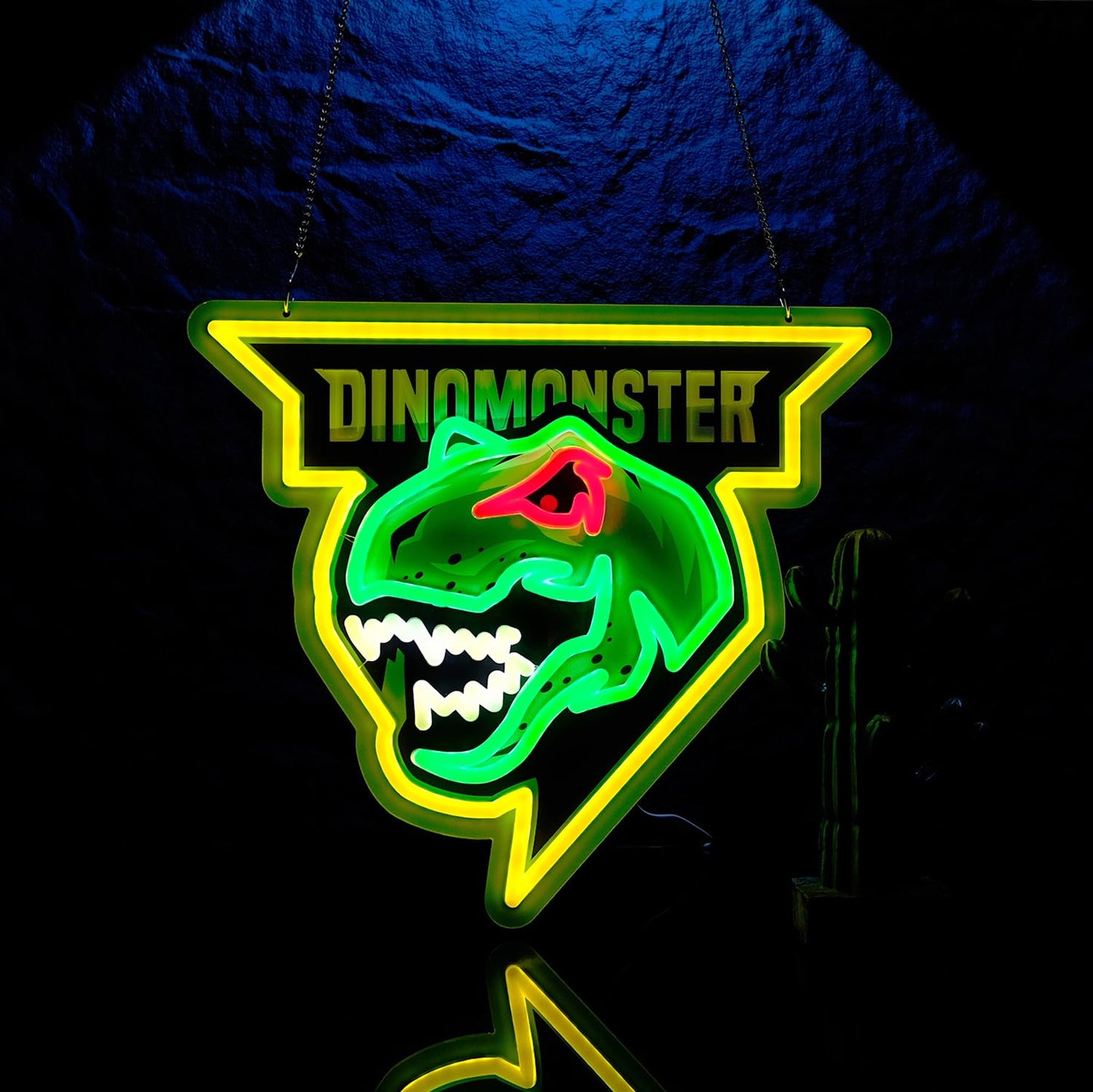 LIUISNEO Dinosaur Neon Sign,Innovative Integral Forming Process,With Dimmable Switch For All Holiday Party and Home Decoration