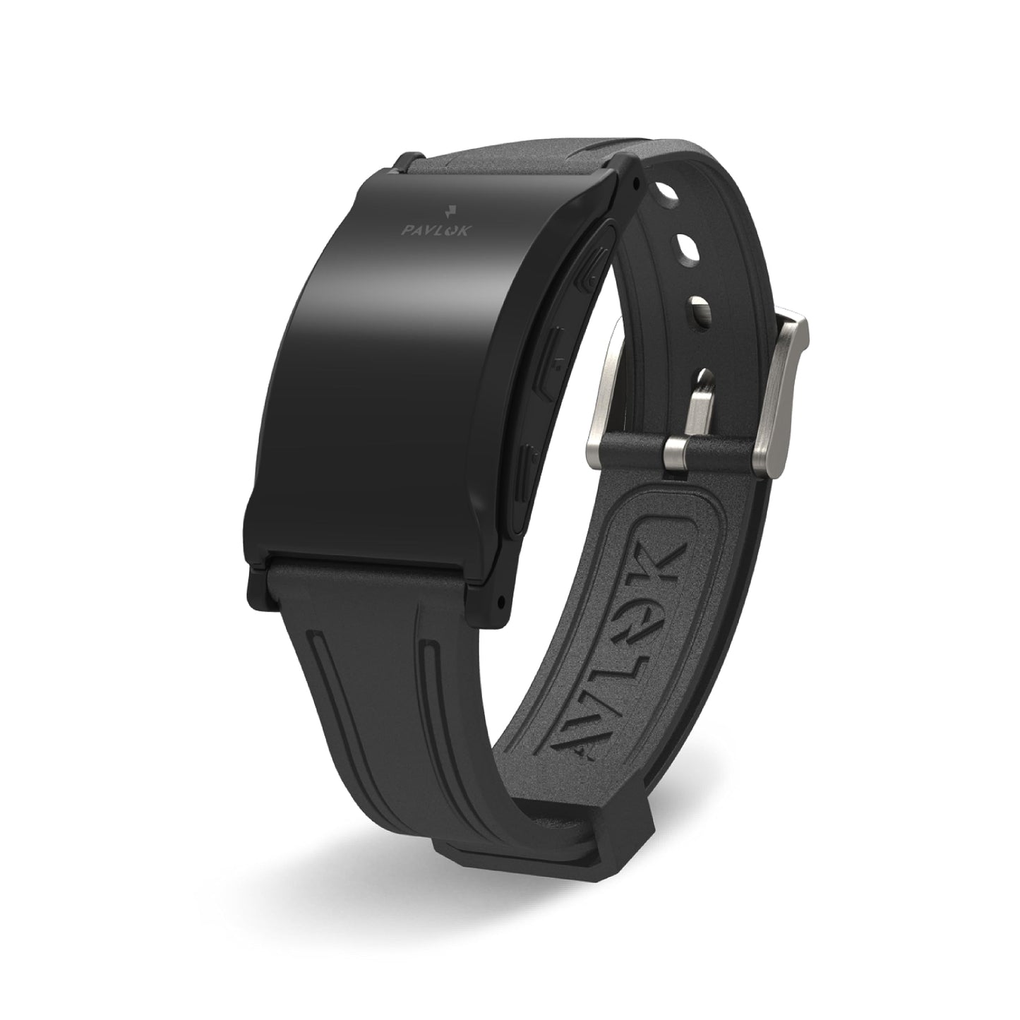 Pavlok 3 Sports (Black) – App-Controlled Silent Alarm & Habit Trainer Wearable – Chime/Vibration/Adjustable Zap – Includes Plus (Lifetime Access) – Steps & Sleep Tracking