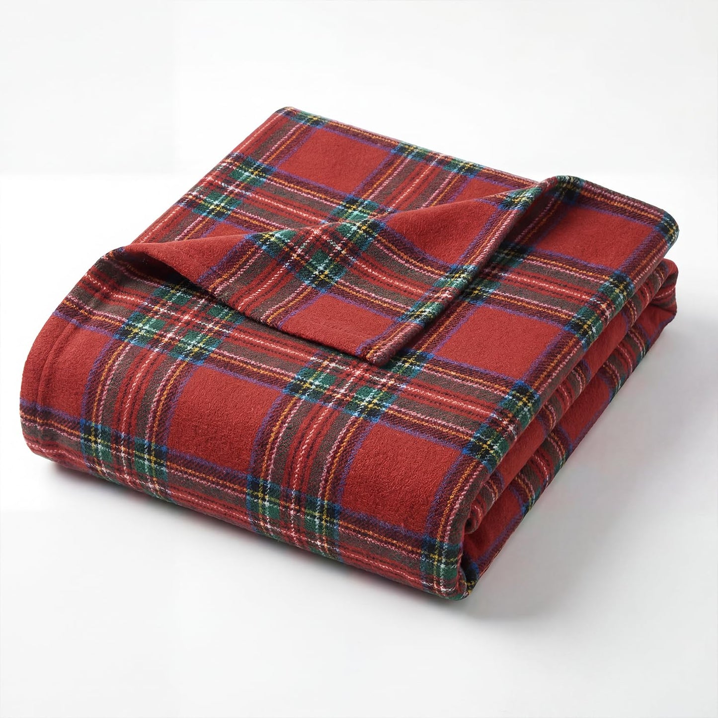 Horaldaily Red Green Farmhouse Plaid Spring Decorative Blanket Throw, Christmas Rustic Soft Lightweight Blanket for Couch Sofa Bed Lounging Decoration, Ideal Gifts for Kids Adults Self, 50x60