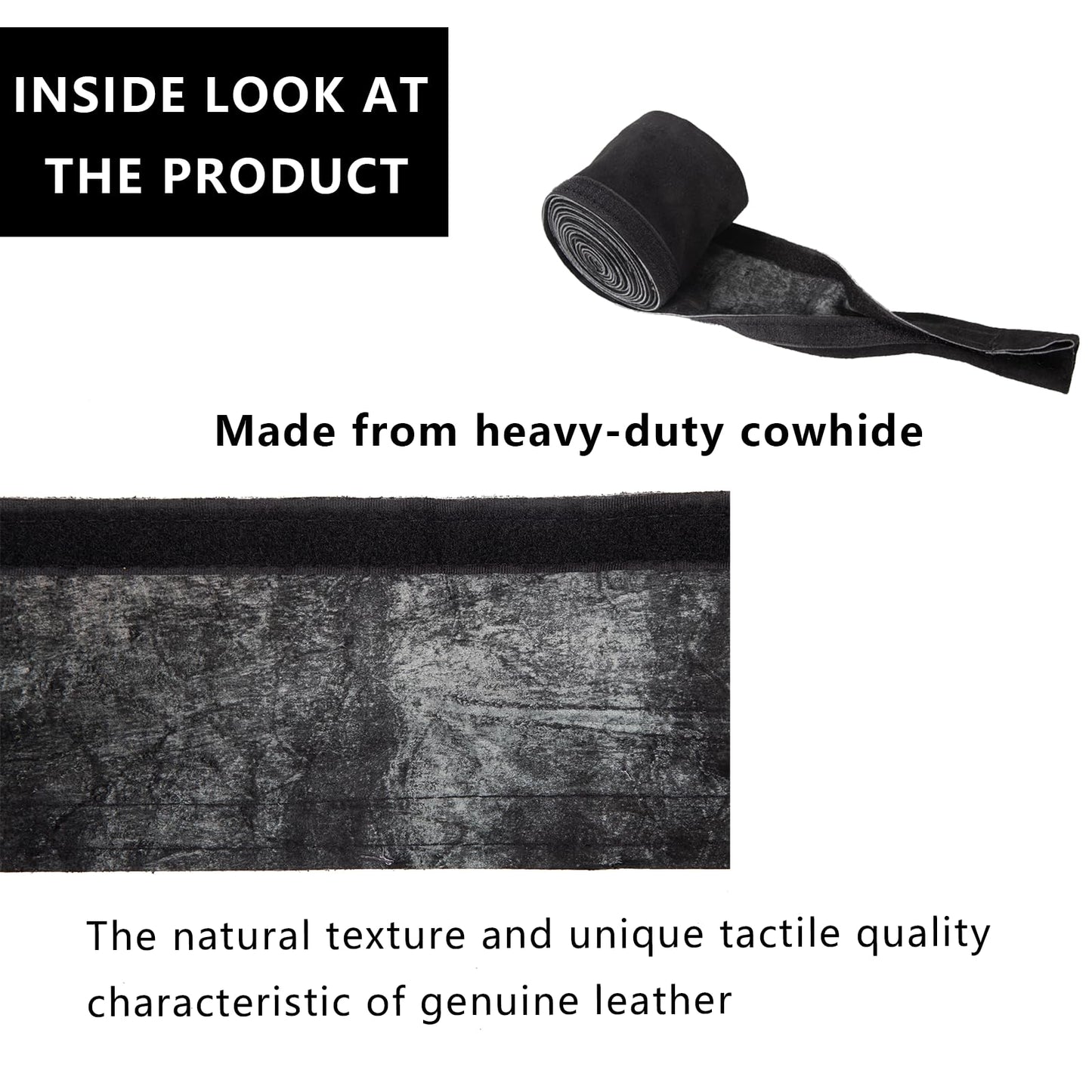 TIG Welding Torch Cable Cover,TIG Mig Cowhide Leather Welder Torch Protection Cable Covers,Heavy Insulation Flame-Resistant with Zipper Kevlar Stitched Hose sleeves (Dark Brown Magic Tape)