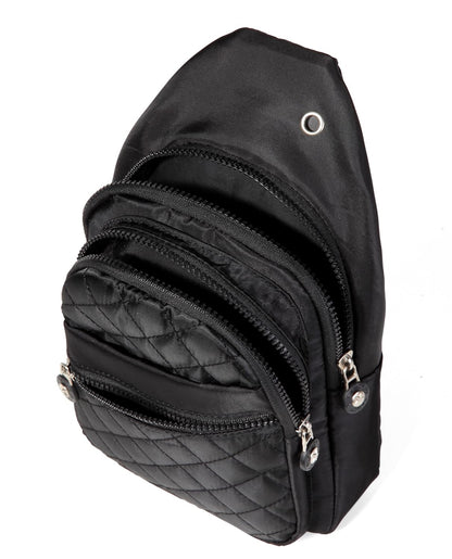 Crossbody Sling Bag Small Sling Backpack, Cross Body Bag Chest Bag for Women Men Travel Hiking Daypack