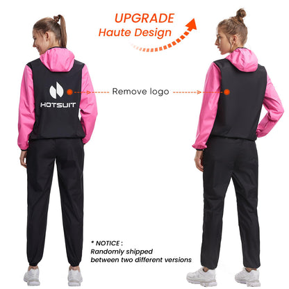 HOTSUIT Sauna Suit for Women Weight Loss Sweat Suits Sauna Jacket Pant Machine Washable Anti Rip for Gym Workout Exercise