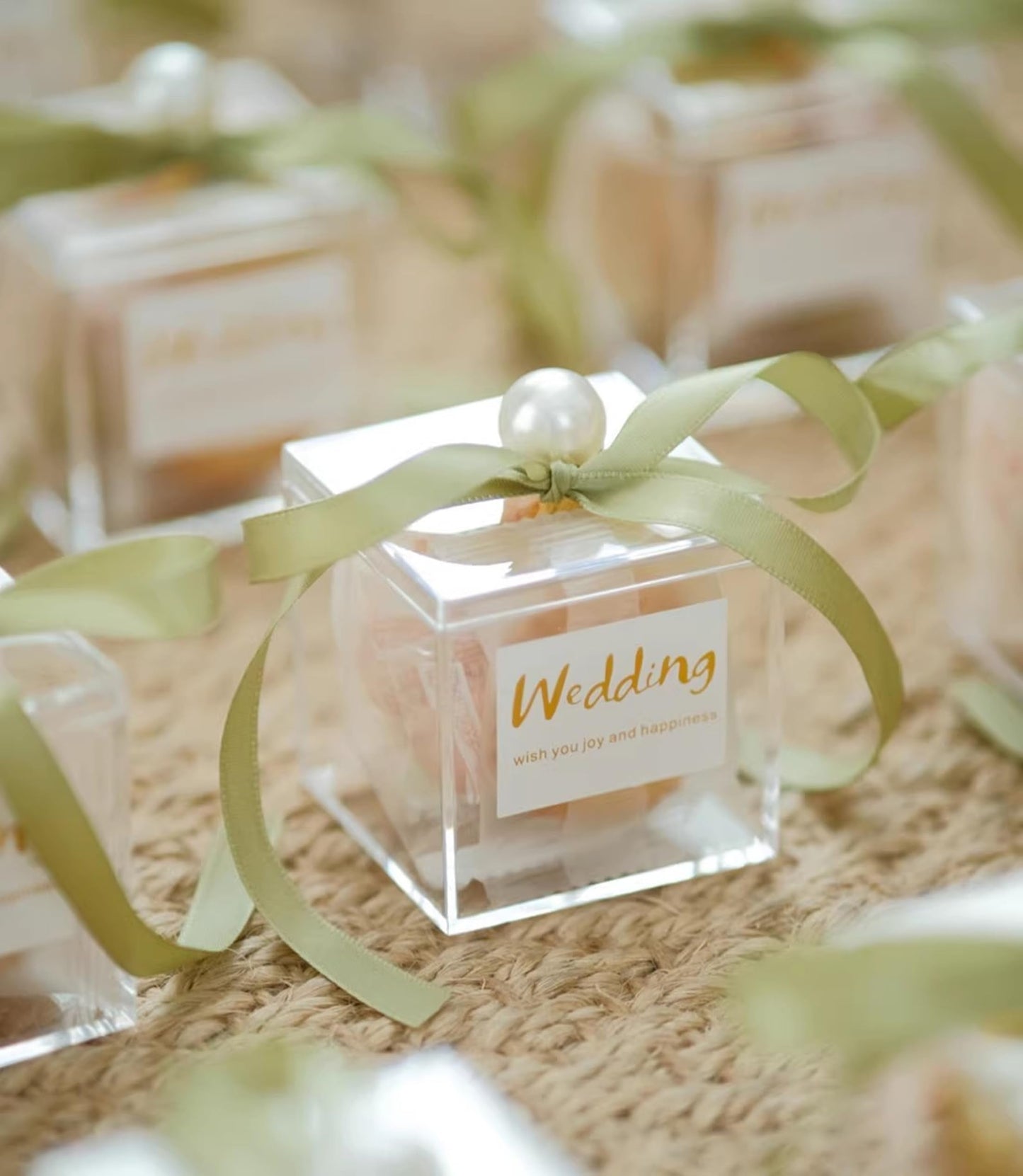 KissYou Acrylic Box Clear Boxes with Lid 12 Packs Small Candy Box Display Square Cube Wedding Graduation Party Decorations Jewlry Gift Box