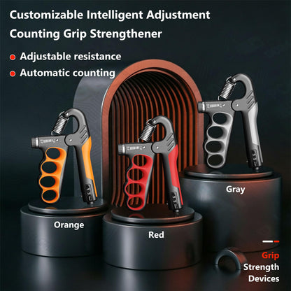 Grip Strength Trainer Forearm Strengthener, 11-220 lbs Adjustable Resistance, Automatic Counting, Ergonomic Design, Ideal Device for Grip Strengthening, Arthritis Relief, Hand Physical Therapy & Rehab