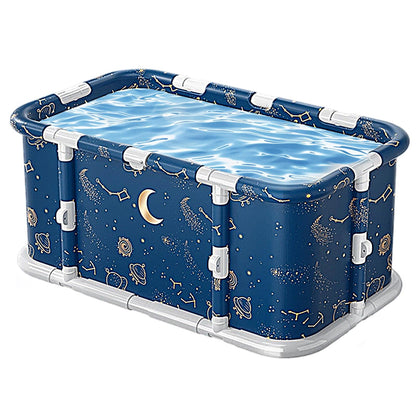 Simcat 45" Large Portable Foldable Bathtub Adult, Separate Family-Friendly SPA Therapy Tub Soaking, Hot SPA & Ice Bath Tub(45.3“x21.6”x16.7“)