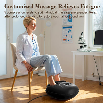 CuPiLo Foot Massager with Heat, FSA HSA Eligible Shiatsu Foot Massager Machine for Plantar Fasciitis, Vibration & Pressure for Neuropathy Pain, Gifts for Women Men, Fits Up to 12"
