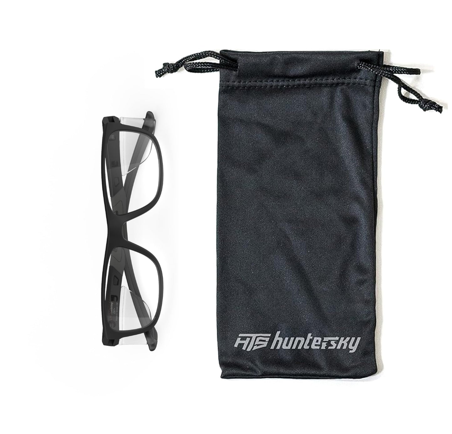 HTS HUNTERSKY P11 Safety work medium Glasses Women Men with Side Shields Z87 Anti Scratch Fog Resistant nurse medical surgical pickleball Indoor sports