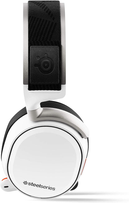SteelSeries Arctis Pro Wireless - Gaming Headset - Hi-Res Speaker Drivers - Dual Wireless (2.4G & Bluetooth) - Dual Battery System - White