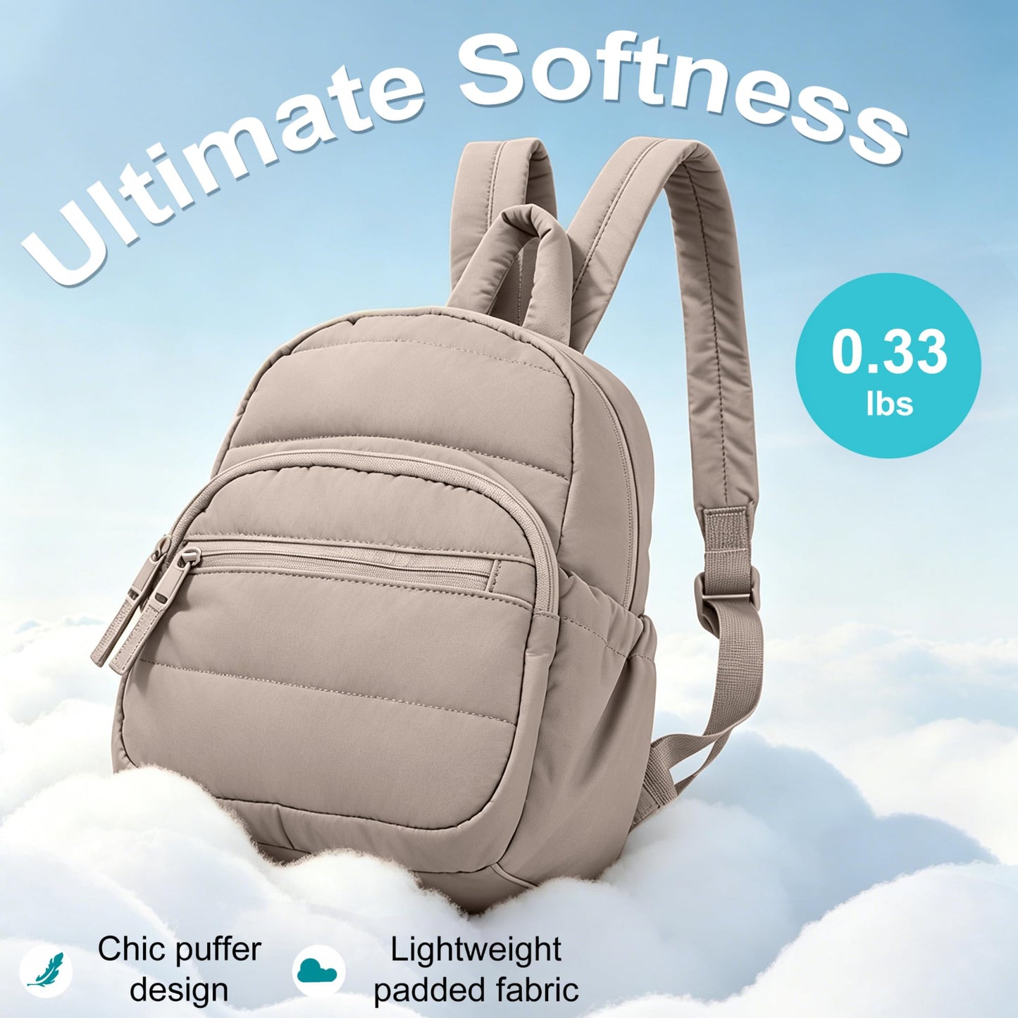 G.Z.LANKIN Lightweight Mini Backpack for Women,Taslan Durable Daypack,Casual Travel Backpack with Adjustable Straps for Daily,Travel