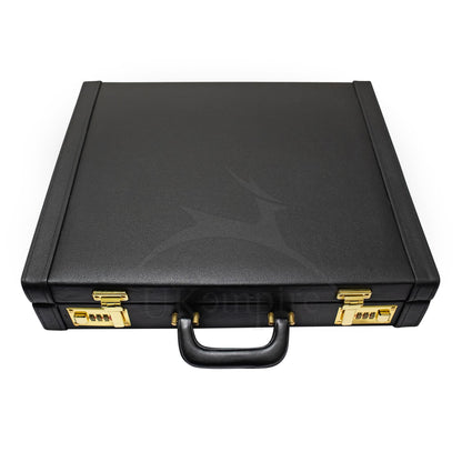 Premium Masonic Regalia Provincial Apron Hard Case Briefcase, Black Leather – Freemason Bags & Cases (Real Leather)