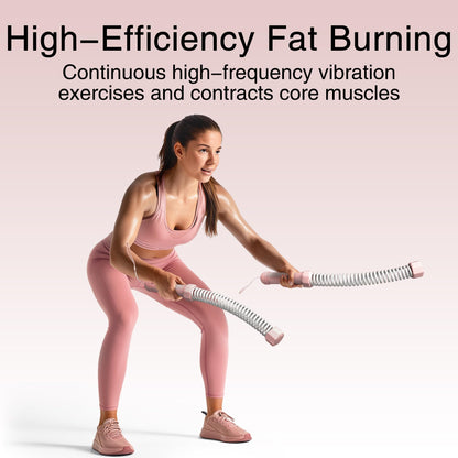 2PCS Weighted Ropeless Battle Ropes, 3.5 lbs in total, Heavy Duty Workout Rope for Home Gym with Training Poster, Portable Workout Rope for Strength Training, HIIT, Cardio, Non-Slip Grip, Fitness Equipment for Men & Women