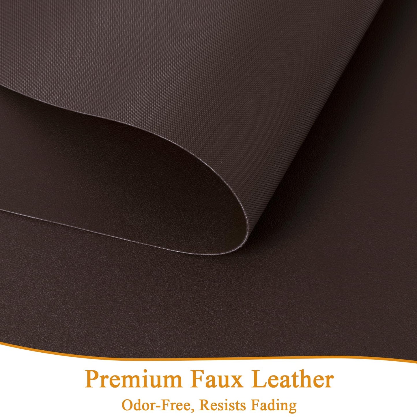 SHACOS Placemats Set of 6 Faux Leather Waterproof Leakproof Wipeable PU Non-Slip Vinyl Place Mats Heat Resistant Table Mats for Kitchen Dining Table Indoor Outdoor, Chocolate Brown