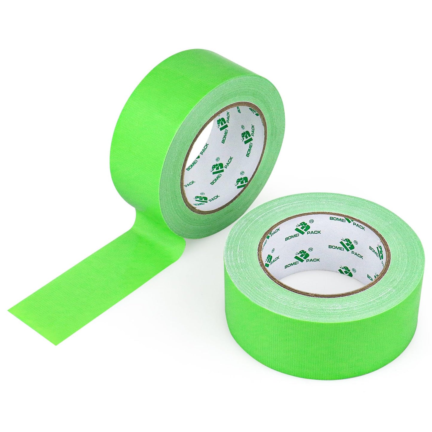 BOMEI PACK Green Duct Tape, Heavy Duty Strong Industrial Grade Color Duct Tape 9.0 mil x 1.88inch x 30yds for Packing and Repairing