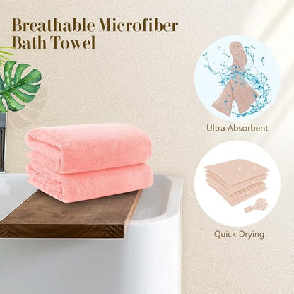 Orighty Microfiber Bath Towels Pack of 4