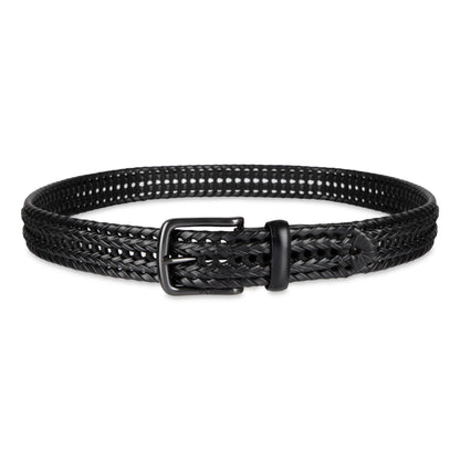 Columbia Men's Fully Adjustable Lace Braid Belt, Black, Large