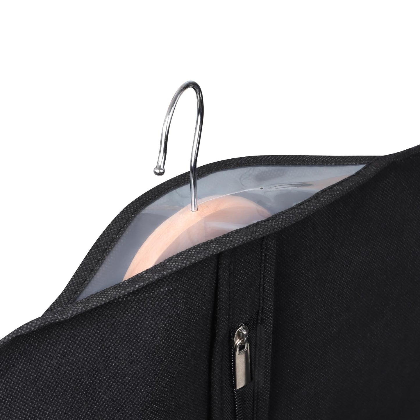Univivi 10 Pack Suit Bags Garment Bag for Men Storage, 40-Inch Suit Bags for Closet Storage with Clear Window and ID Card Holder for Suit Jacket, Skirt, Shirt and Coat