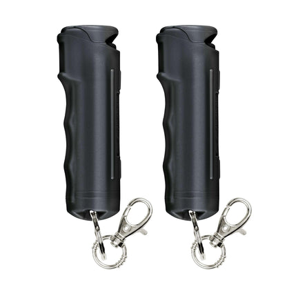 SABRE Pepper Gel Spray with Fast Flip Top Safety & Snap‑Clip Keychain for Self Defense - Max Strength with UV Dye, Finger Grip, Reduces Wind Blowback,10-Sec Spray,14ft Range, Made in USA, 0.54 fl oz