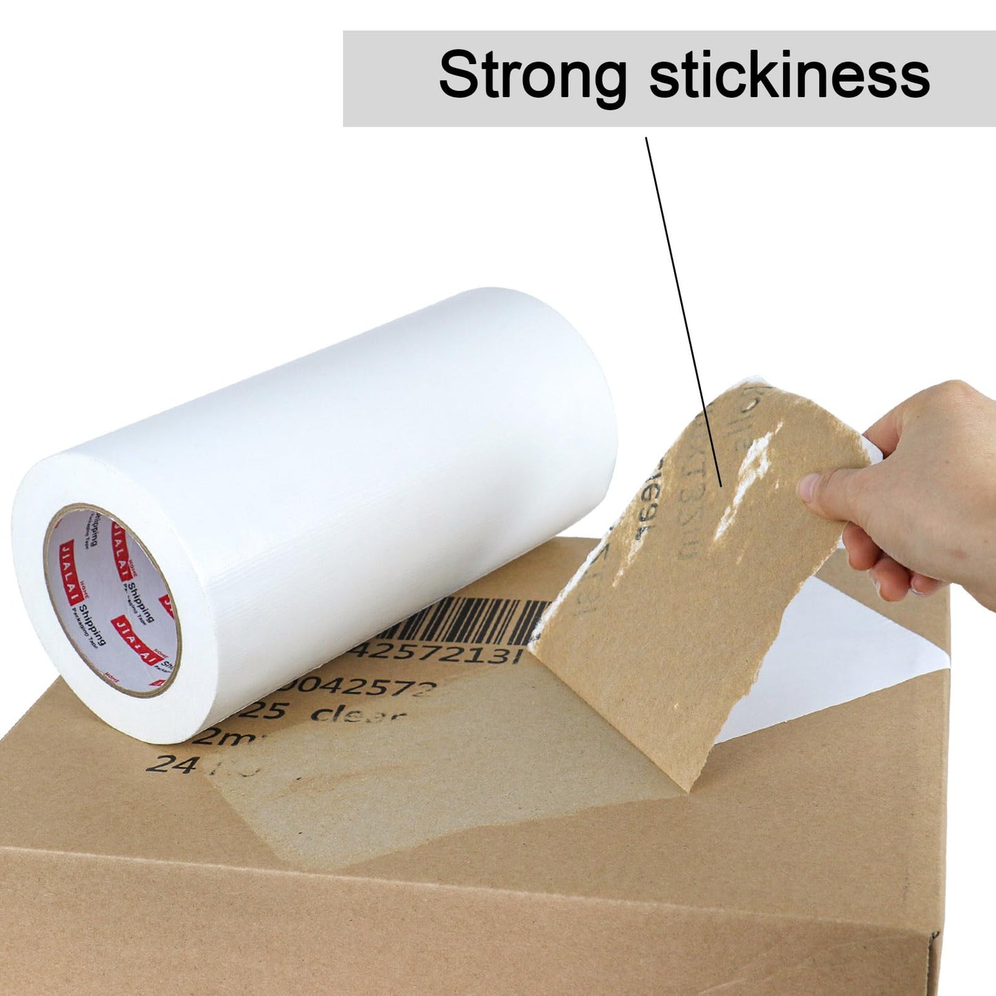 JIALAI HOME 10" Wide White Duct Tape, Heavy Duty Waterproof Tape 10 Inches x 30 Yards, 9 Mil, Strong, Flexible, No Residue, UV Resistant for Crafts & Home Improvement
