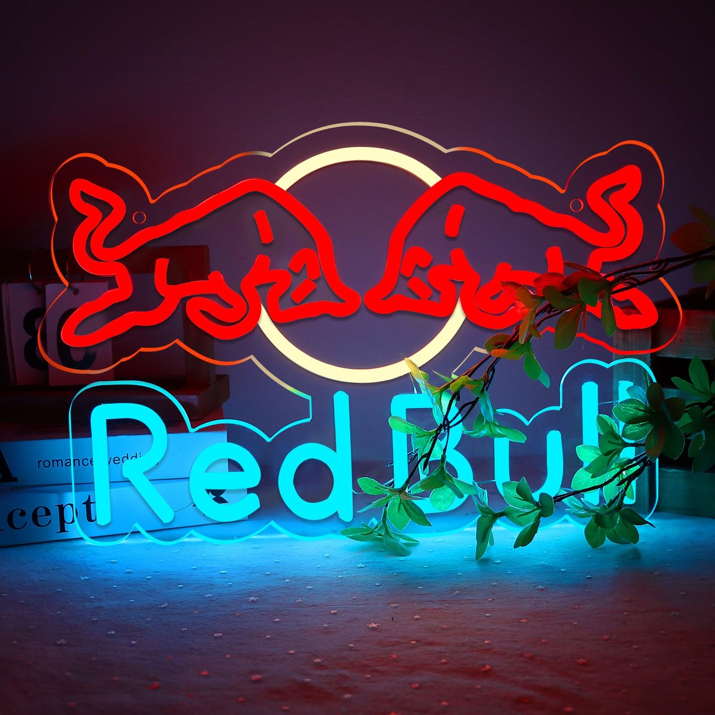 RUIDU Drinks Neon Signs for Wall Decor Neon Lights for Bedroom Led Signs Suitable for Dormitory Man Cave Christmas Gift
