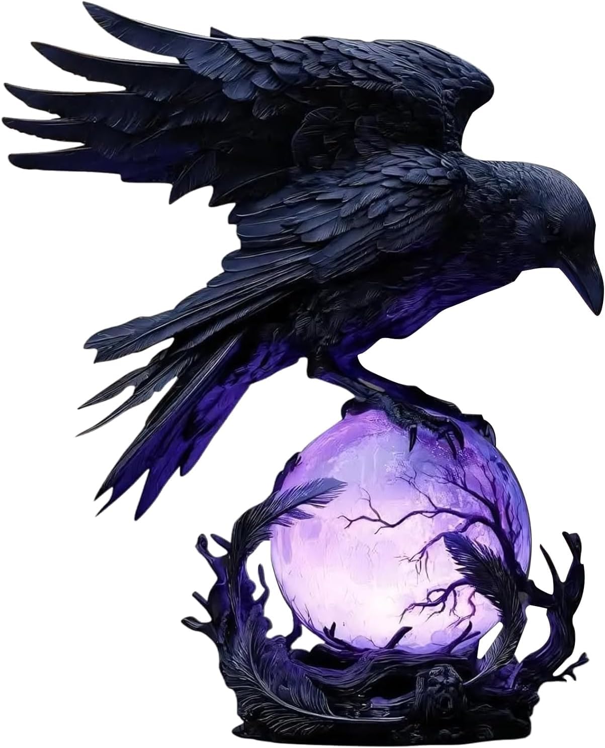SDIHOIXQ Crow Lamp Raven Table Lamp with Bulb, Bird DeskLamps, Gothic Home Decor Crow Light, Christmas Raven Lamp forBedside Bedroom Living Room Decor