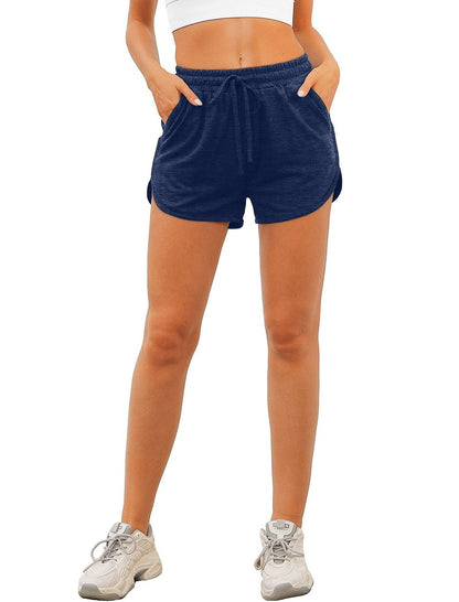 Aloodor Womens Yoga Shorts for Summer Gym Athletic Running Short Pants S