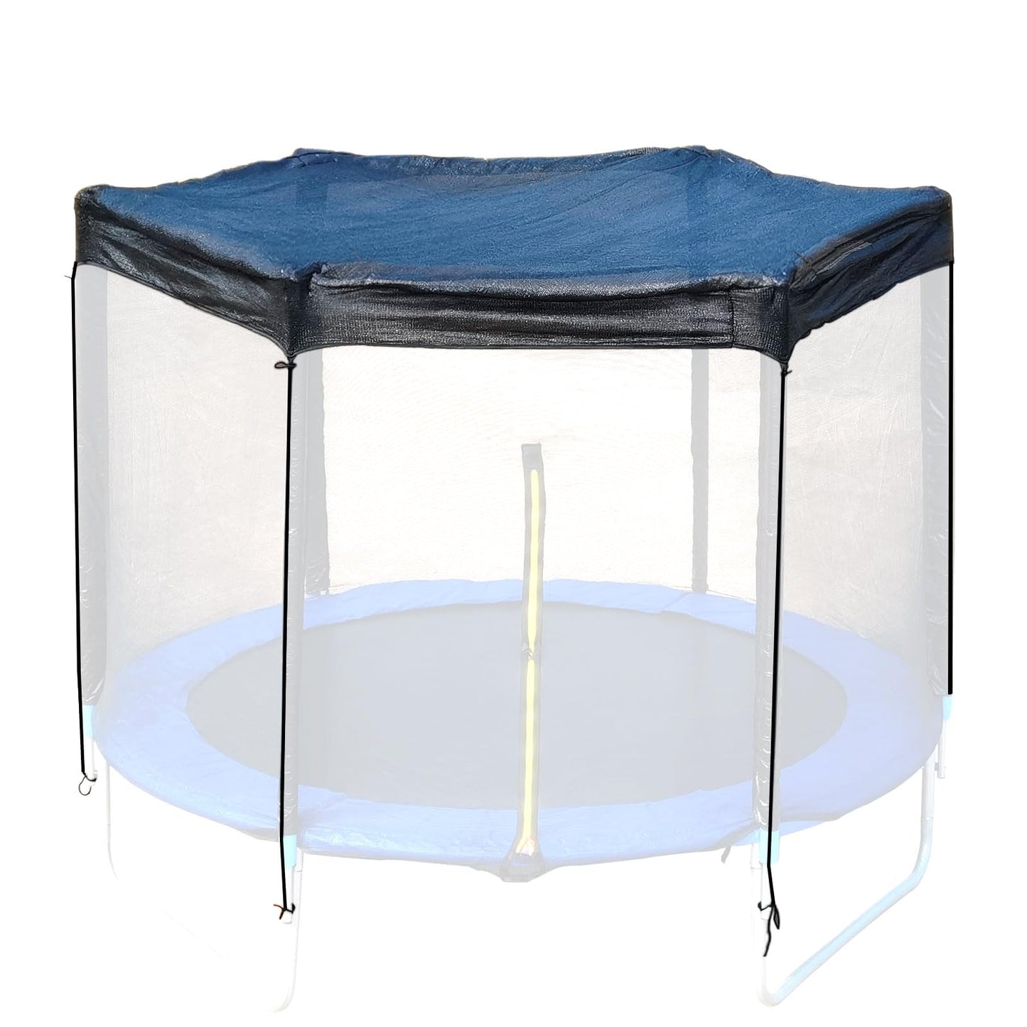XATAMIO Trampoline Cover,Trampoline Shade Cover for 8ft-14ft Straight Pole Round Trampoline Outdoor Sun Protection Block Leaves,Only Trampoline Top Cover (8FT 6 Poles)