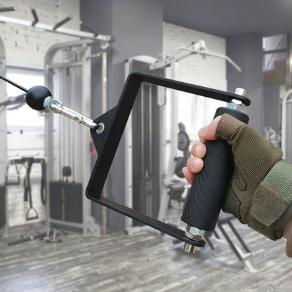MARSAFIT Gym Fitness LAT Pulldown Attachments, Fat Arm Wrestling Exercise D Handle Cable Attachment, Arm Lifting Deadlift Handle Grip for Finger Wrist Strength