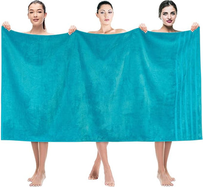 American Soft Linen 35x70 Jumbo Large Bath Towel, 600 GSM 100% Cotton Turkish