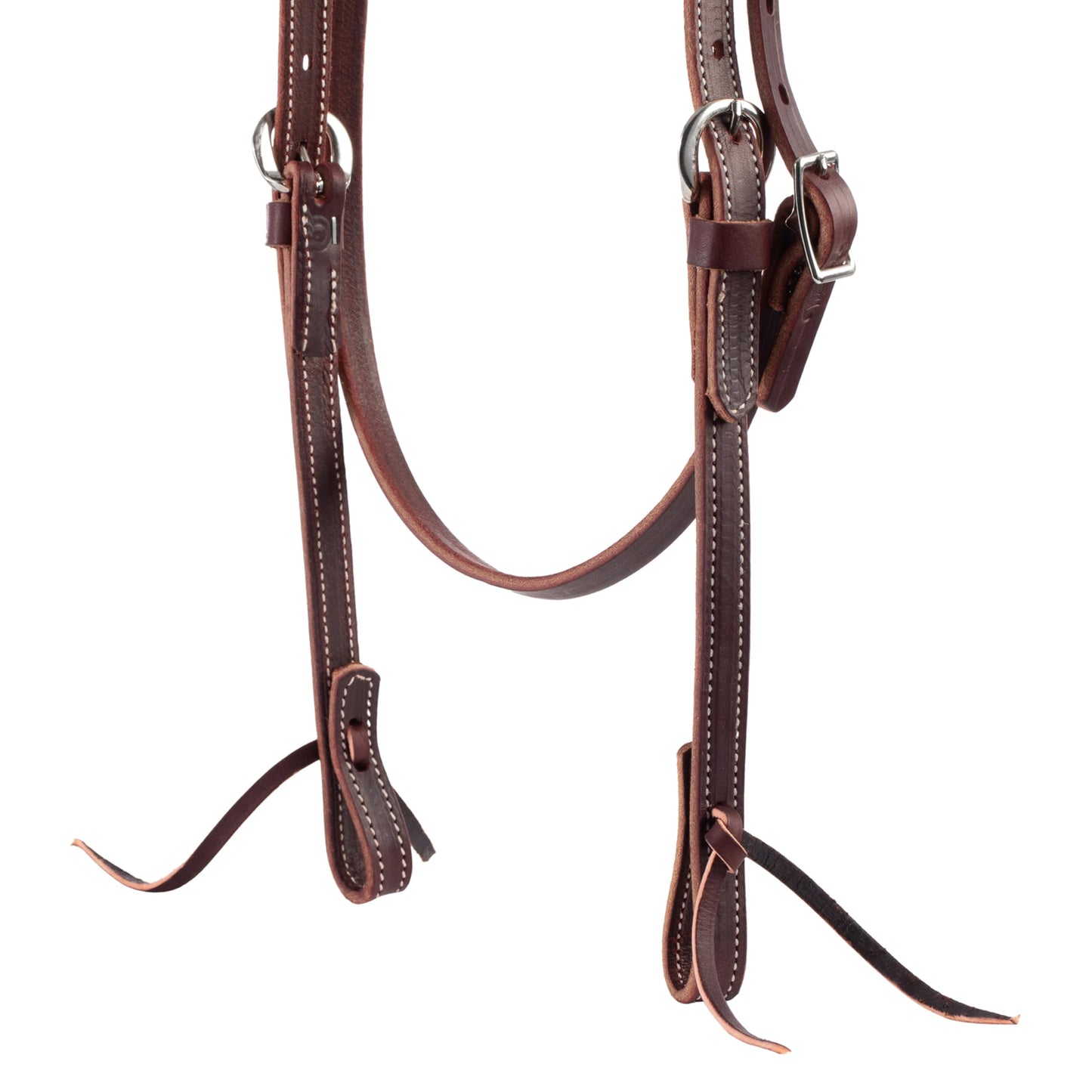 Weaver Leather Latigo Leather Browband Headstall,Burgundy