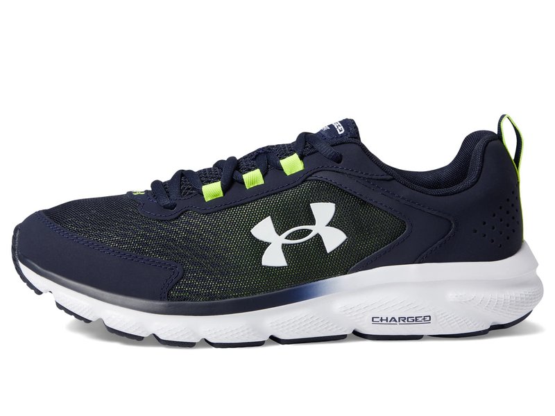 Under Armour Men's Charged Assert 9, (404) Midnight Navy/Yellow Ray/White, 10