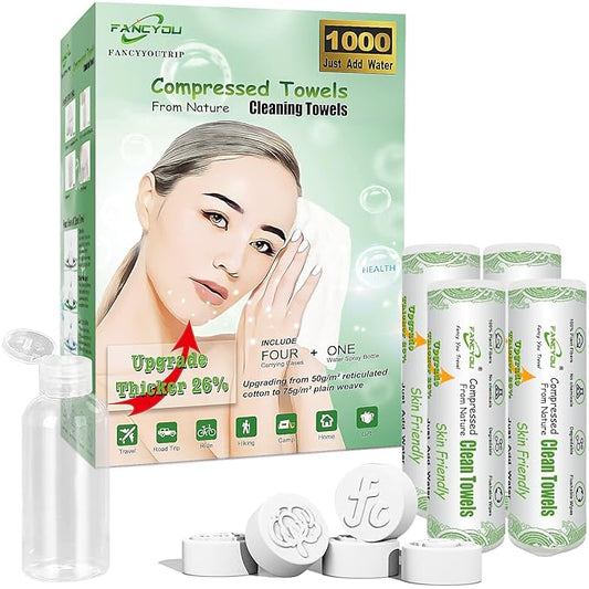 1000Pcs Compressed Towel Mini Tablets Disposable Face Towelette