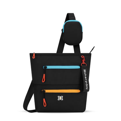 Sherpani Sadie, Nylon Crossbody Bag, Lightweight Shoulder Bag, Travel Cross Body, Crossbody Purse for Women, RFID Protection, Removable Coin Purse, Travel Gift (Chromatic Classic)