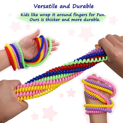 Sensory Chew Necklace for Boys and Girls, 6 Pack Stretch Chewing Necklaces for Kids with Autism ADHD SPD, Oral Motor Aids Chew Toys Reduce Fidgeting for Kids Chewer (6)