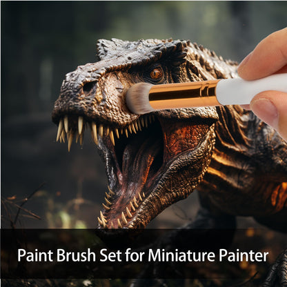 UNIMEIX Mini Blending Brushes for Card Making, Dry Miniature Painting Set Background Blender Paint Brushes Small Detailed Paint Brushes (12 Pack)