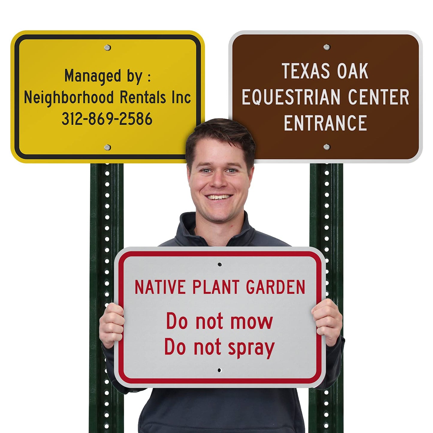 SmartSign 12"x18" Custom Sign, Add Your Text and Choose Color 63 mil Laminated Rustproof Aluminum, Fade-Proof, Personalize for Business, Home, Airbnb, Delivery, Made in USA