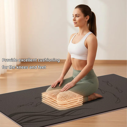 ONLYHE Extra Wide Thick Yoga Mat for Women and Men 76"x 40"x 10mm TPE Exercise Mat, Large-sized Non-slip Gym Yoga Mat,Workout mat,Pilates