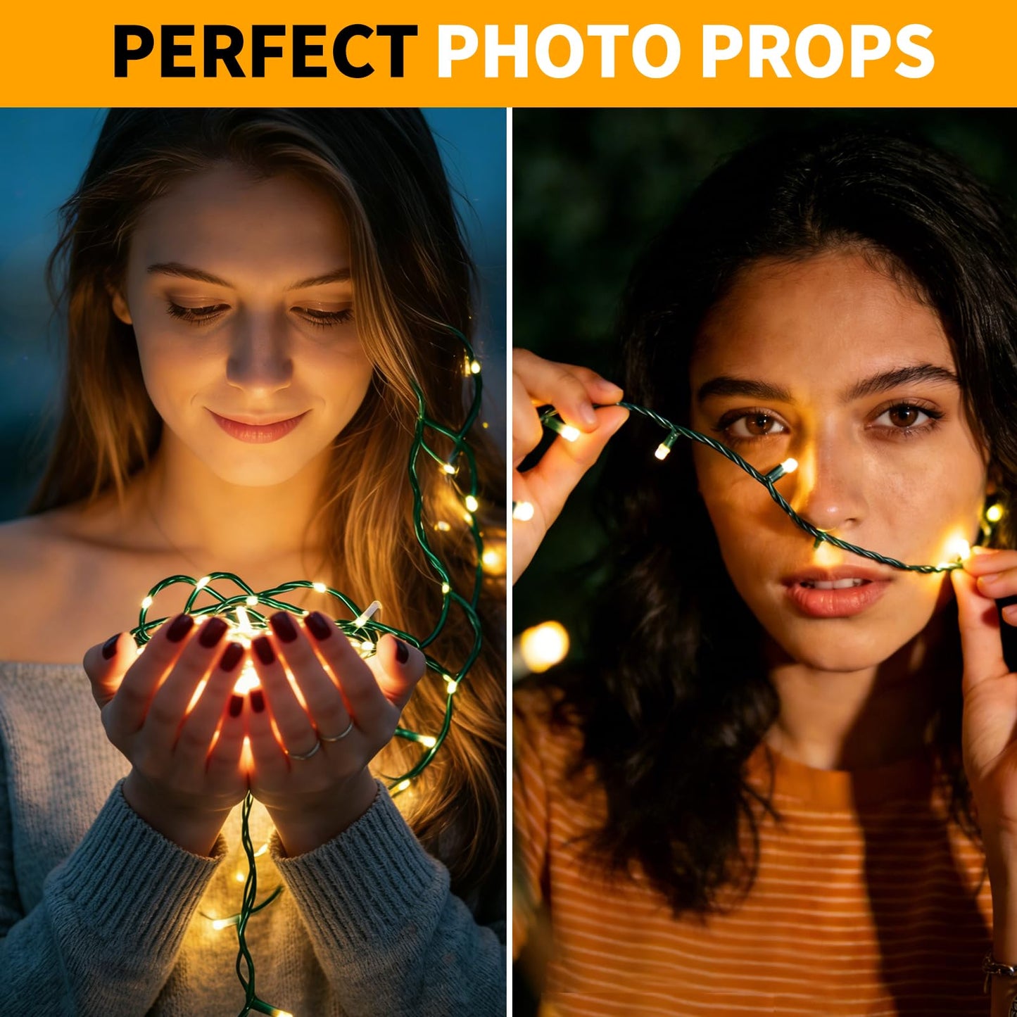 LUMLLSAJI 500 LED Fairy Lights 164 ft LED Twinkle Lights 8 Modes Plug-in with Memory Function Green Christmas String Light for Bedroom Xmas Tree Wreath Patio Party Spring Outdoor Decor